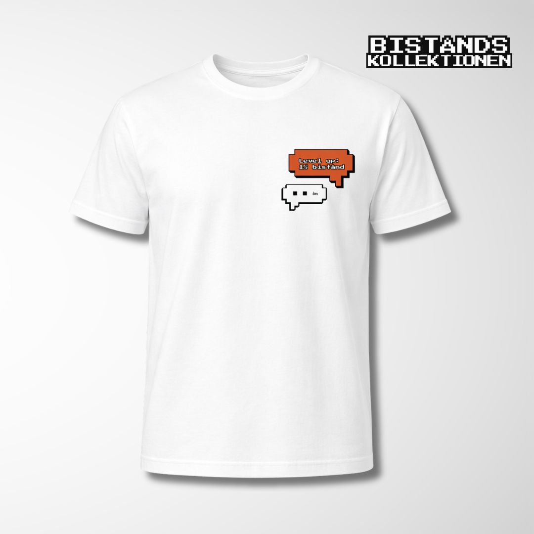T-shirt – Level up: 1% Bistånd